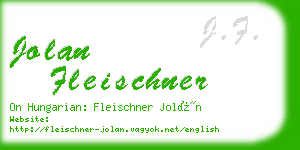 jolan fleischner business card
